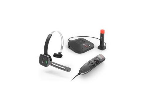 Philips SpeechOne Wireless Headset with Remote, Dock, Status Light - PSM6500