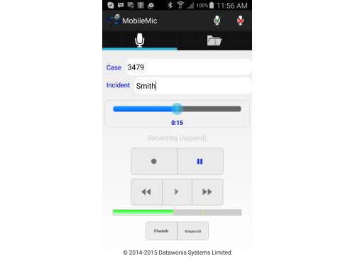 Dataworxs Mobile Mic Smartphone App